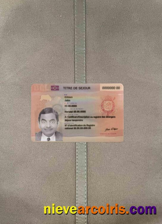 Belgium permanent residence card photolook